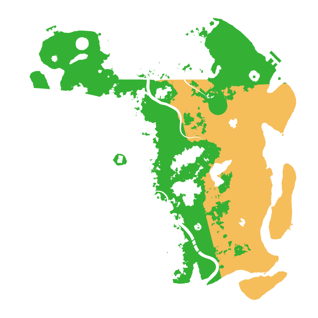 Biome Rust Map: Procedural Map, Size: 4500, Seed: 449297022
