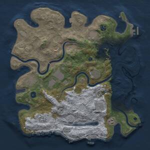 Thumbnail Rust Map: Procedural Map, Size: 3800, Seed: 15646, 16 Monuments