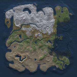 Thumbnail Rust Map: Procedural Map, Size: 4500, Seed: 1510040628, 17 Monuments