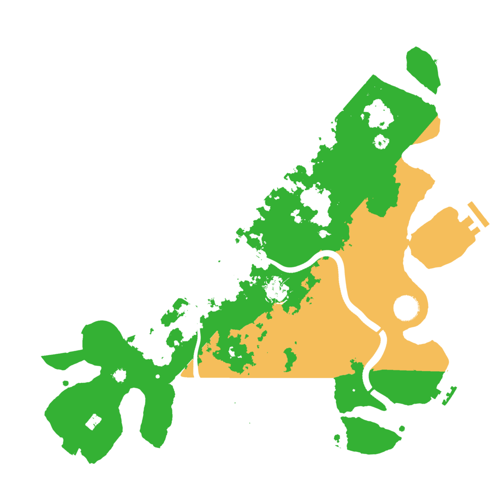 Biome Rust Map: Procedural Map, Size: 3500, Seed: 363538012