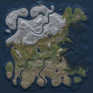 Thumbnail Rust Map: Procedural Map, Size: 4250, Seed: 1773, 16 Monuments