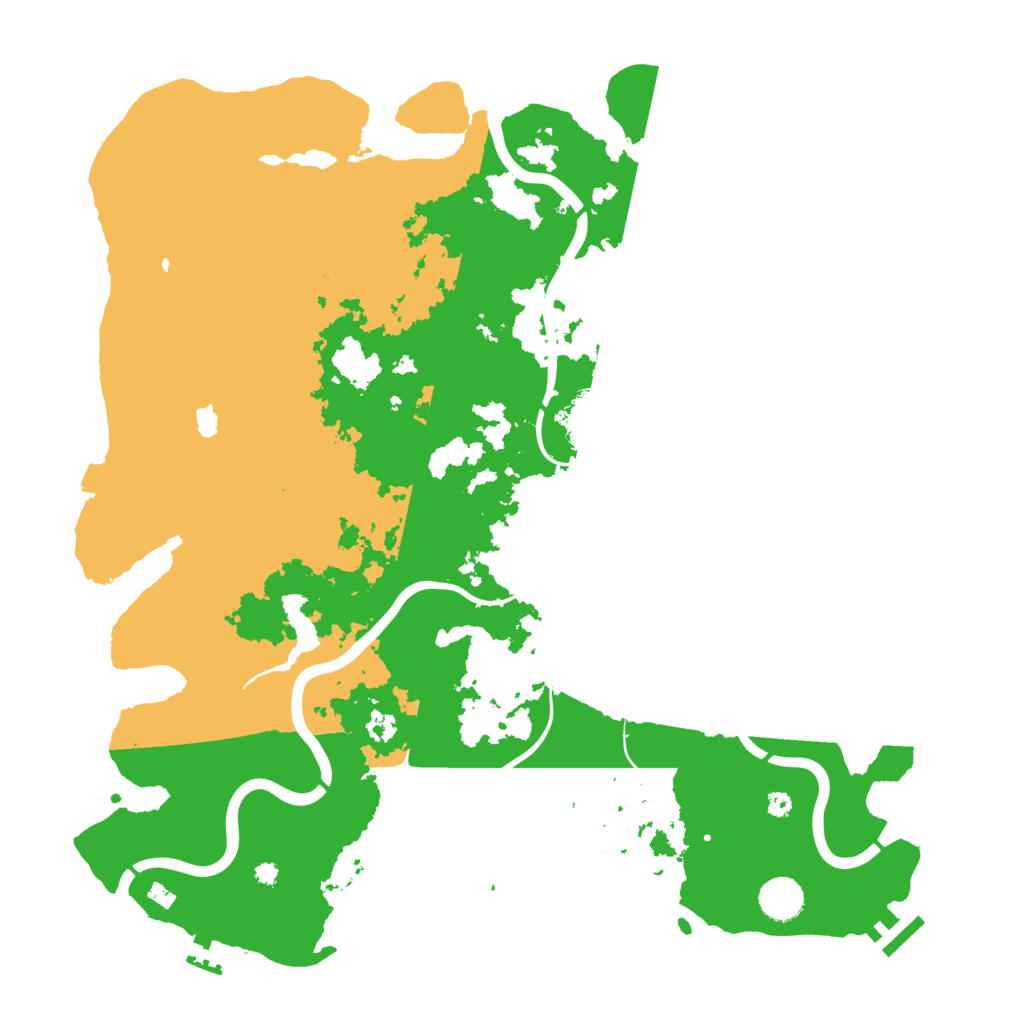 Biome Rust Map: Procedural Map, Size: 4096, Seed: 631956557