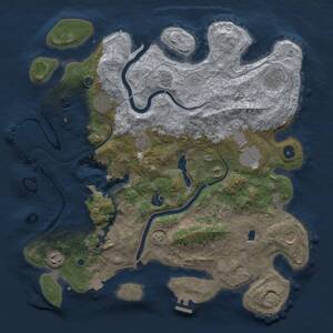Thumbnail Rust Map: Procedural Map, Size: 4000, Seed: 1544544352, 16 Monuments