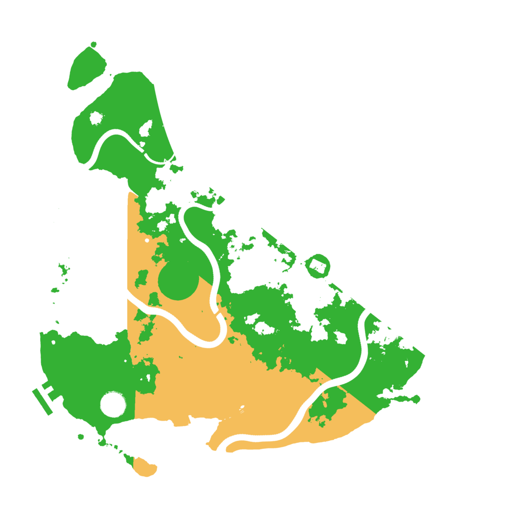 Biome Rust Map: Procedural Map, Size: 3500, Seed: 1922410413