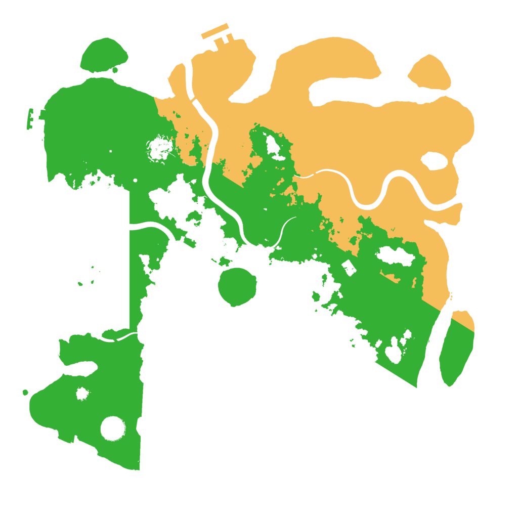 Biome Rust Map: Procedural Map, Size: 3700, Seed: 998154