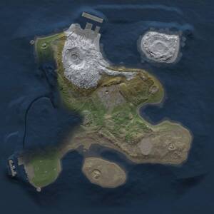 Thumbnail Rust Map: Procedural Map, Size: 2000, Seed: 7689, 6 Monuments