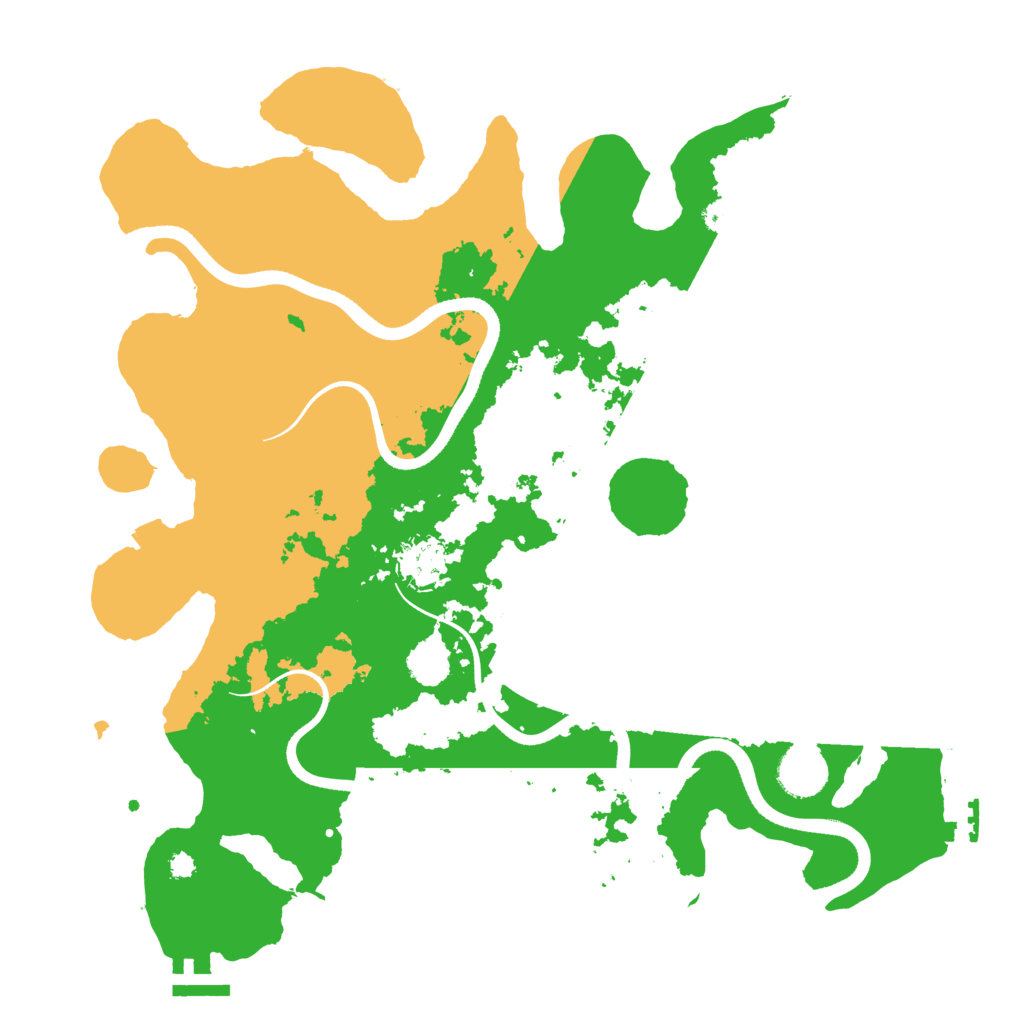 Biome Rust Map: Procedural Map, Size: 3600, Seed: 3148
