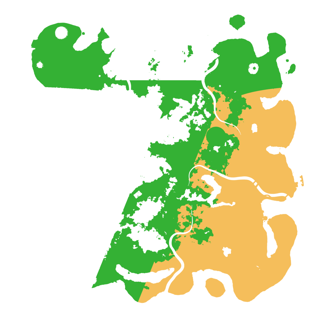 Biome Rust Map: Procedural Map, Size: 4500, Seed: 499805861