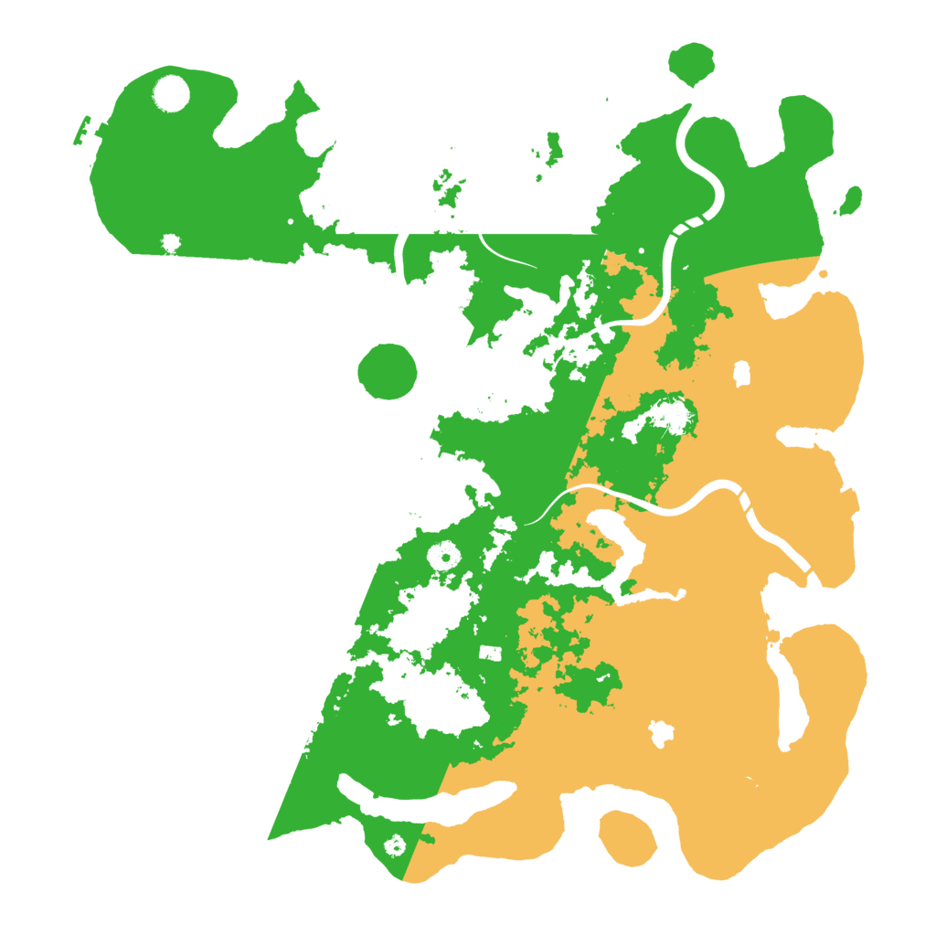 Biome Rust Map: Procedural Map, Size: 4500, Seed: 499805861