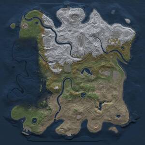 Thumbnail Rust Map: Procedural Map, Size: 4250, Seed: 623645820, 17 Monuments