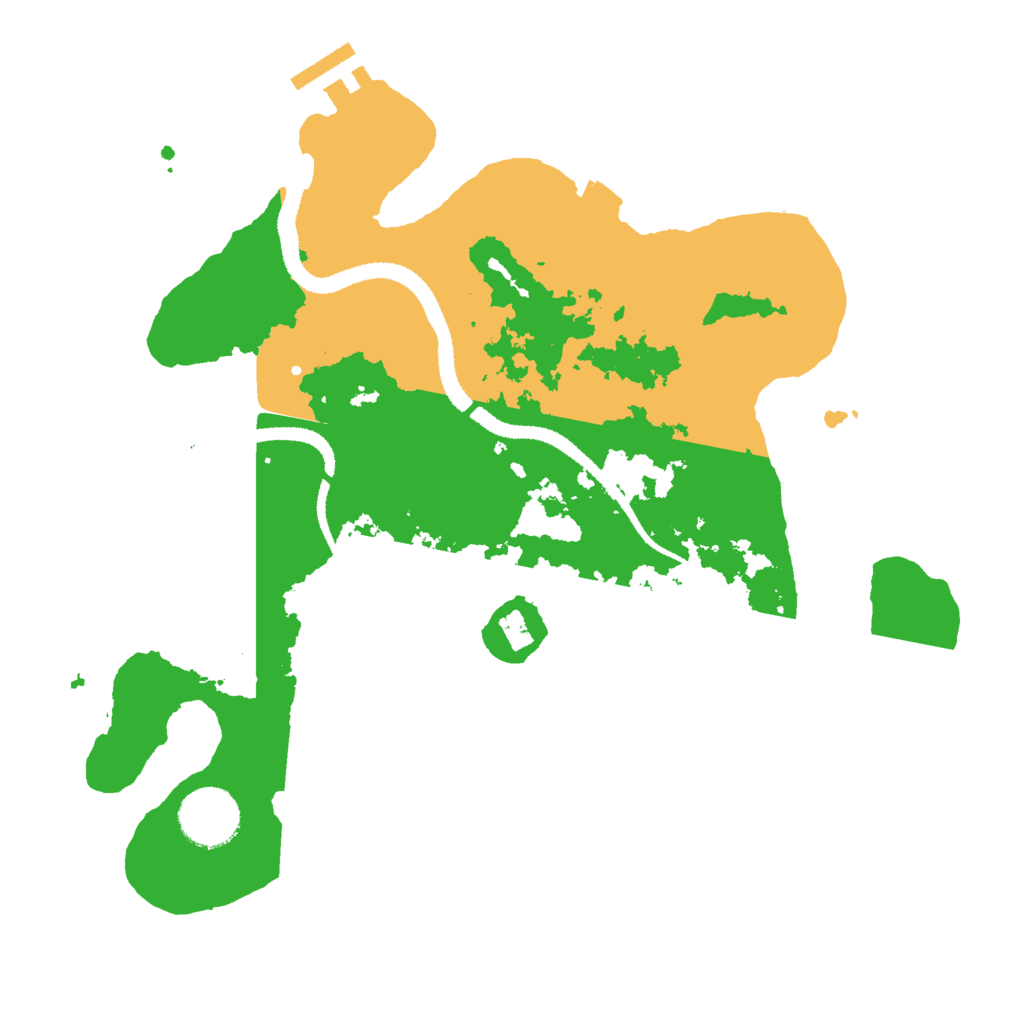 Biome Rust Map: Procedural Map, Size: 3000, Seed: 64158464