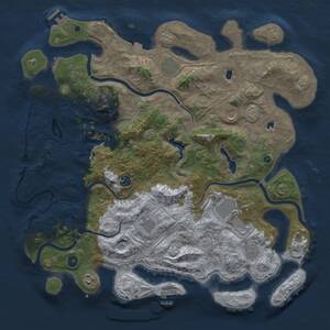 Thumbnail Rust Map: Procedural Map, Size: 4500, Seed: 5987, 15 Monuments