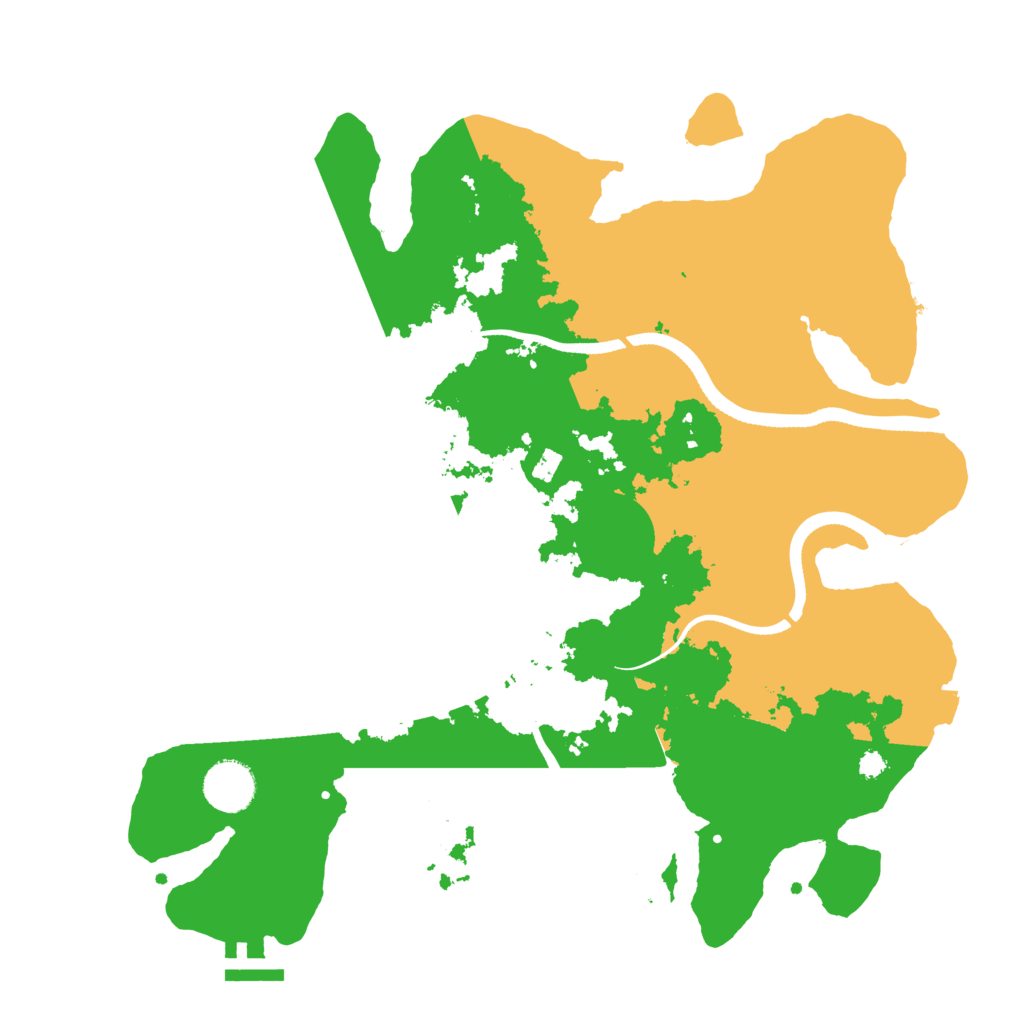 Biome Rust Map: Procedural Map, Size: 3500, Seed: 1061162496