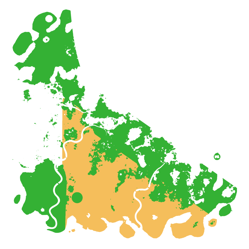Biome Rust Map: Procedural Map, Size: 6000, Seed: 41225566