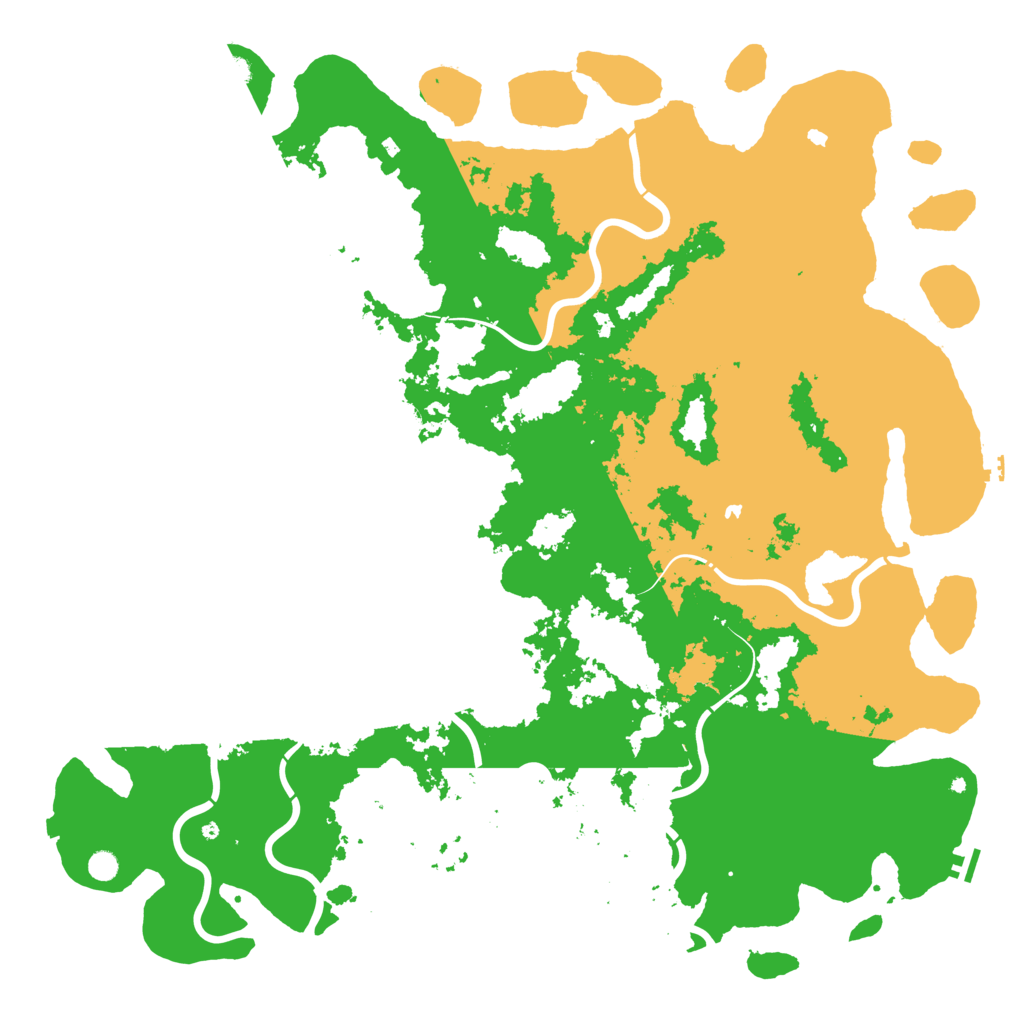 Biome Rust Map: Procedural Map, Size: 6000, Seed: 32926584