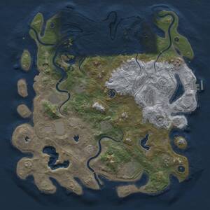 Thumbnail Rust Map: Procedural Map, Size: 4500, Seed: 814555571, 16 Monuments