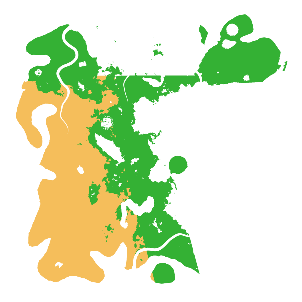 Biome Rust Map: Procedural Map, Size: 4500, Seed: 517347