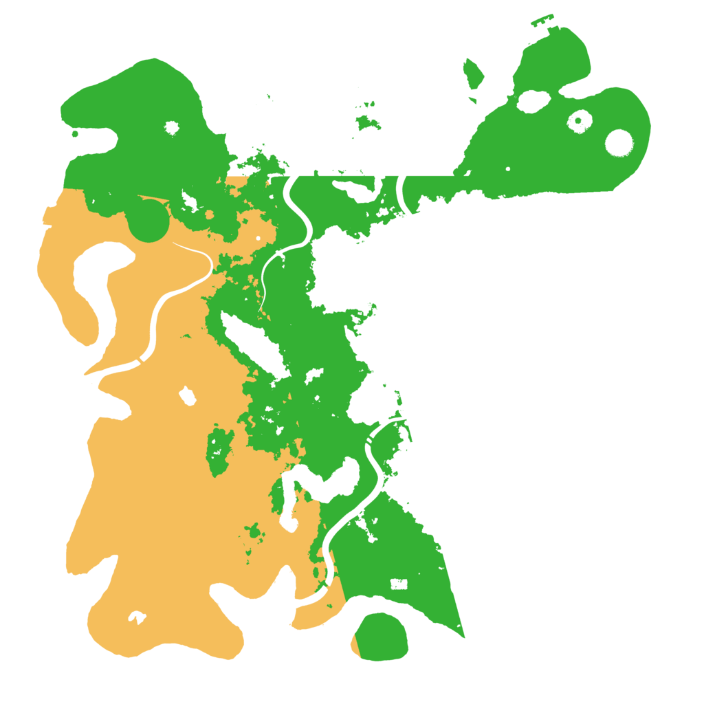 Biome Rust Map: Procedural Map, Size: 4500, Seed: 517347