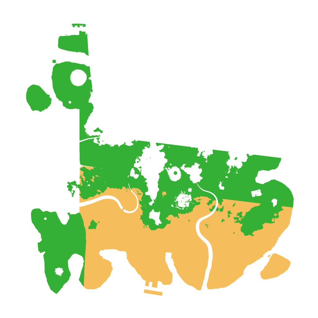 Biome Rust Map: Procedural Map, Size: 3500, Seed: 1692275684