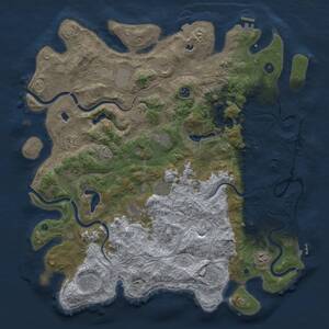 Thumbnail Rust Map: Procedural Map, Size: 4800, Seed: 209165056, 17 Monuments