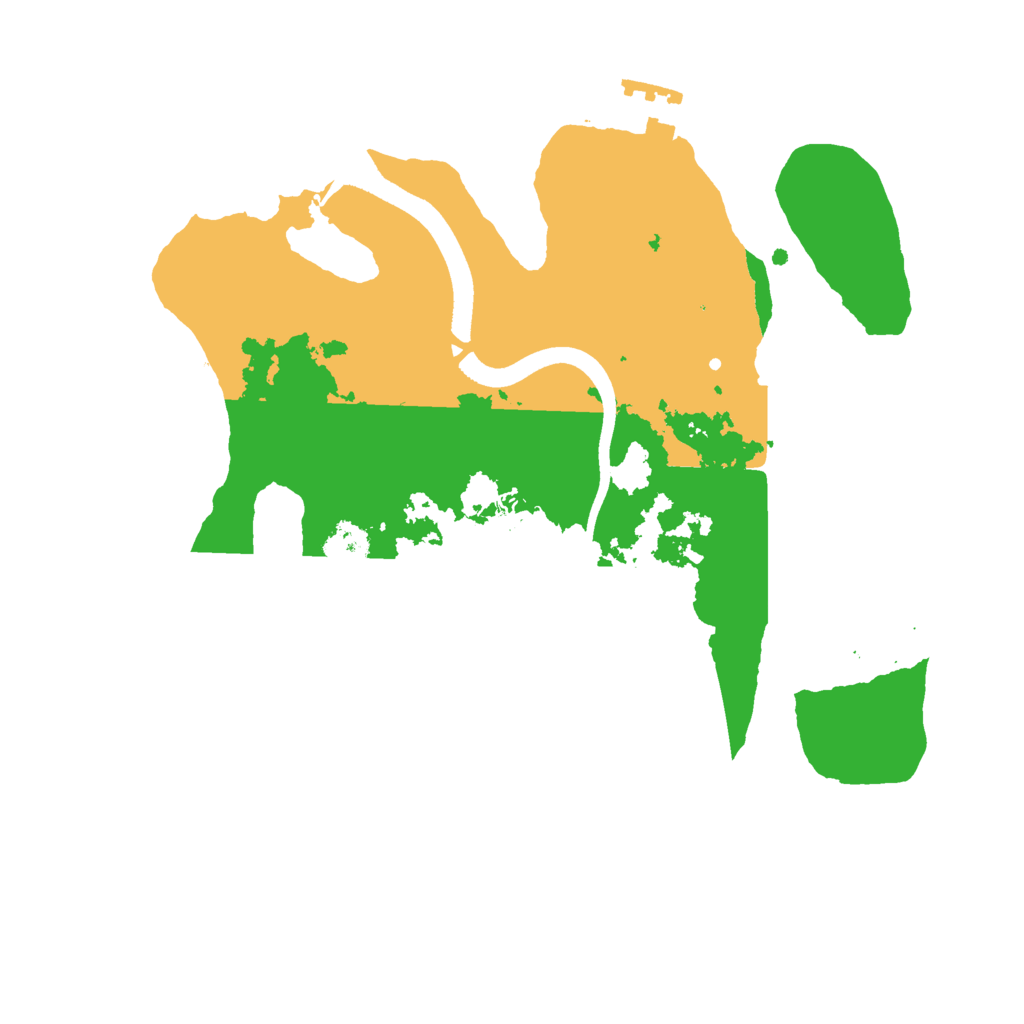 Biome Rust Map: Procedural Map, Size: 2500, Seed: 34535534