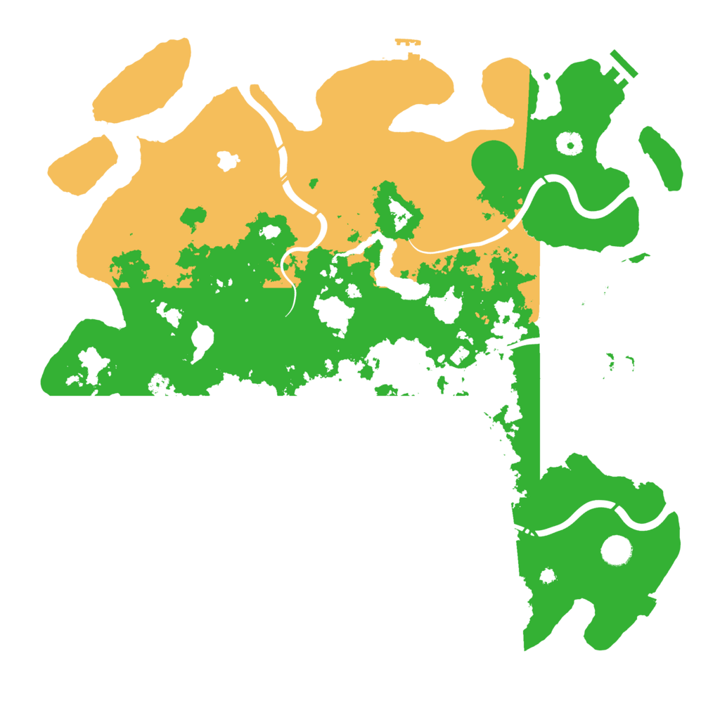 Biome Rust Map: Procedural Map, Size: 4250, Seed: 1256914203