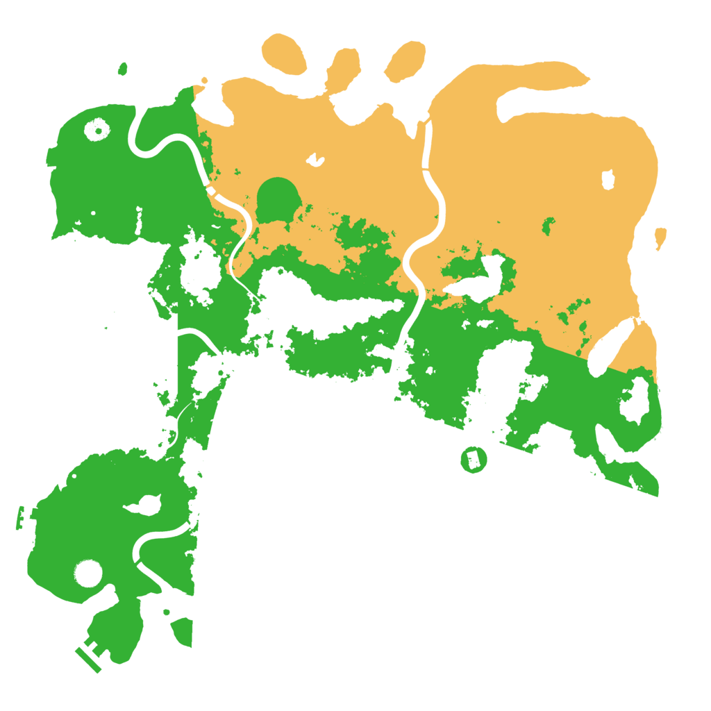 Biome Rust Map: Procedural Map, Size: 4500, Seed: 758105482