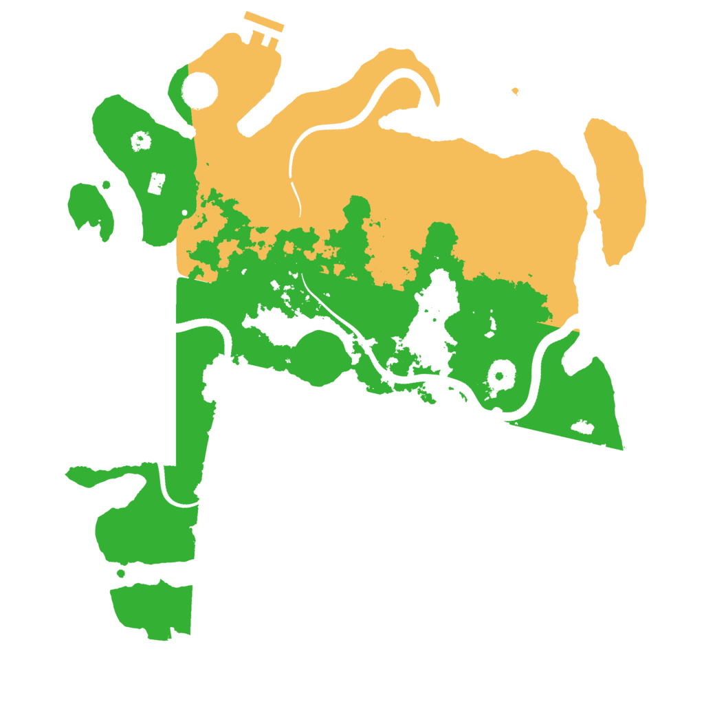 Biome Rust Map: Procedural Map, Size: 3500, Seed: 643807848