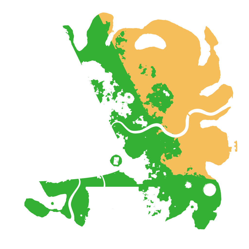 Biome Rust Map: Procedural Map, Size: 3500, Seed: 201668968