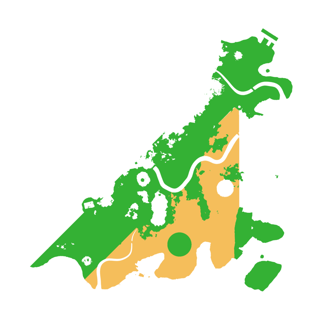 Biome Rust Map: Procedural Map, Size: 3500, Seed: 55260055