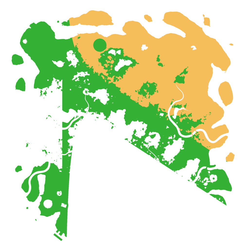 Biome Rust Map: Procedural Map, Size: 5000, Seed: 22616