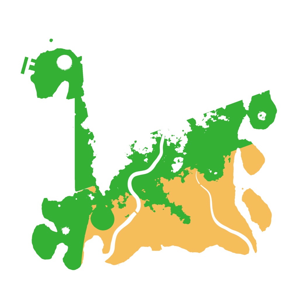 Biome Rust Map: Procedural Map, Size: 3500, Seed: 1169978089