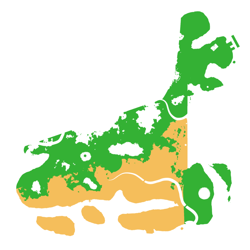 Biome Rust Map: Procedural Map, Size: 3800, Seed: 885110979