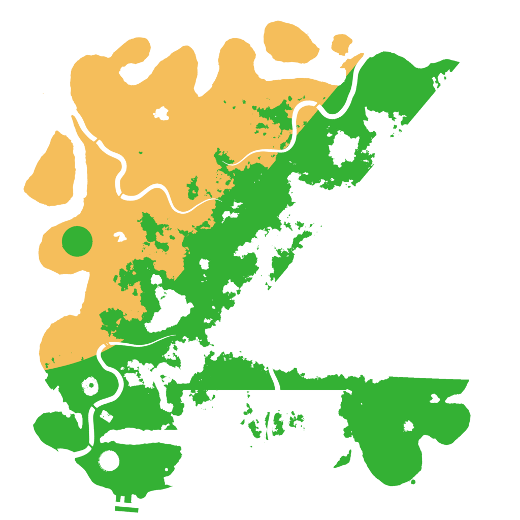 Biome Rust Map: Procedural Map, Size: 4500, Seed: 351007937