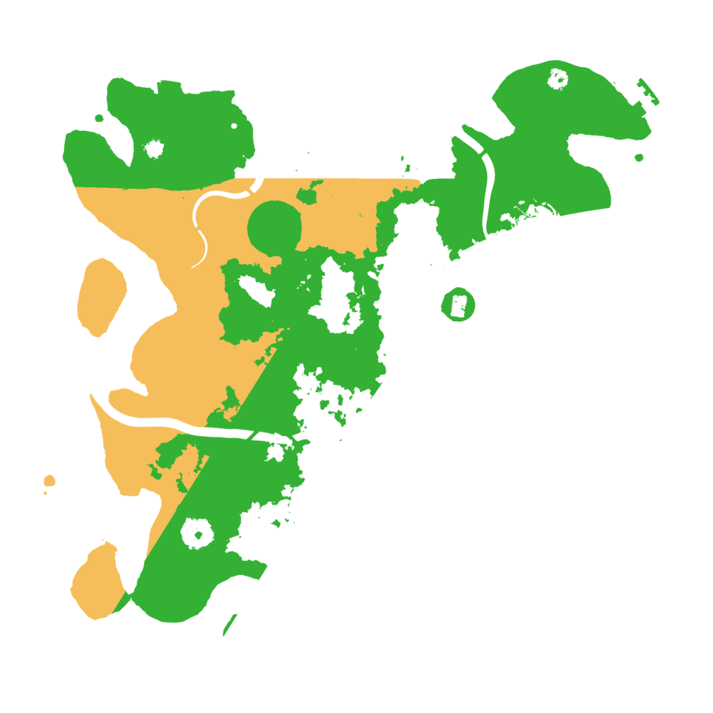 Biome Rust Map: Procedural Map, Size: 3500, Seed: 116240366