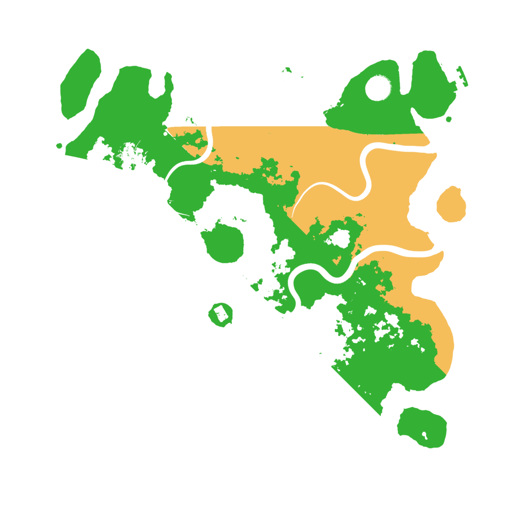 Biome Rust Map: Procedural Map, Size: 3600, Seed: 30513440