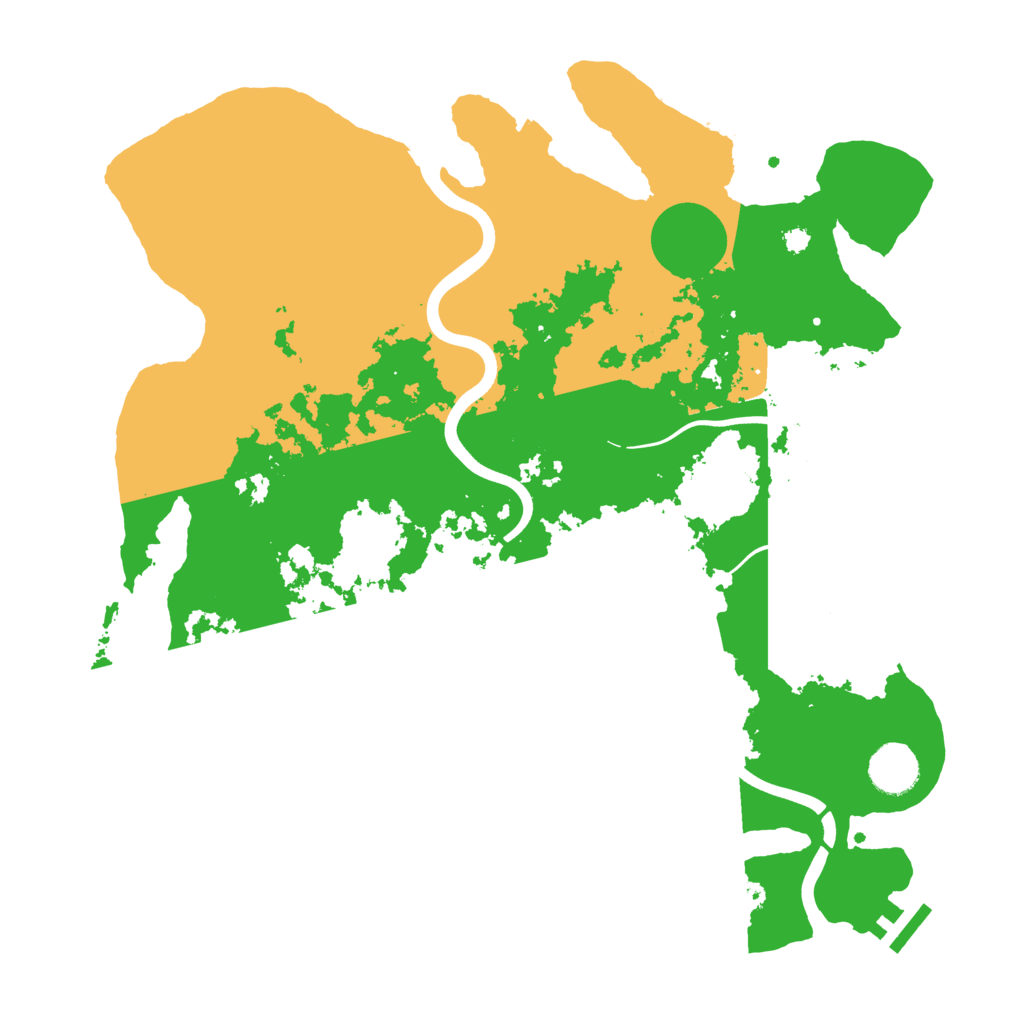 Biome Rust Map: Procedural Map, Size: 3700, Seed: 1497640875