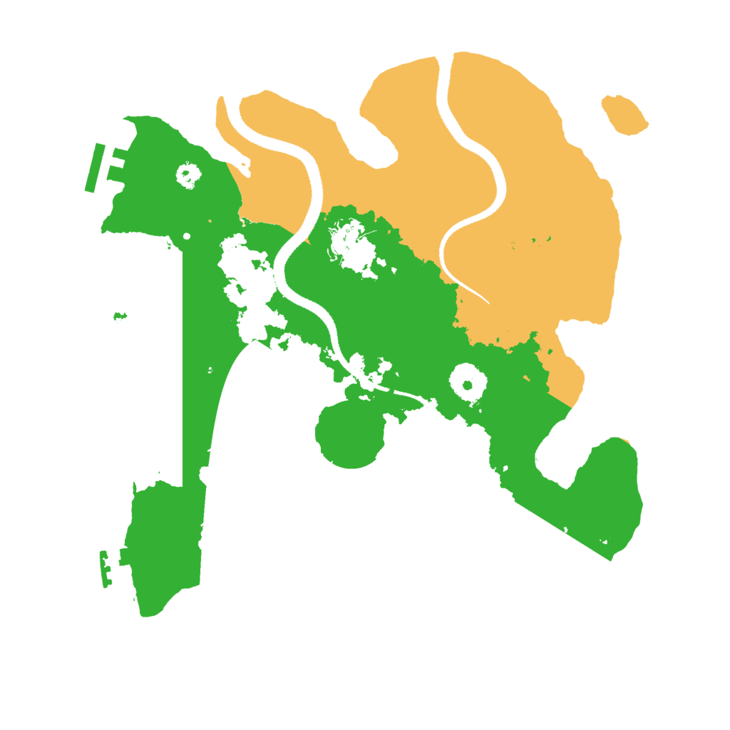 Biome Rust Map: Procedural Map, Size: 3000, Seed: 980238253