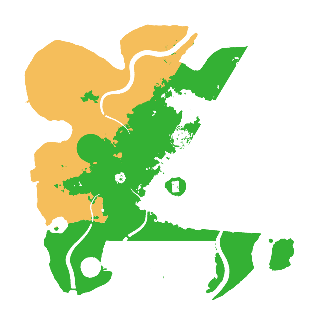 Biome Rust Map: Procedural Map, Size: 3000, Seed: 23146