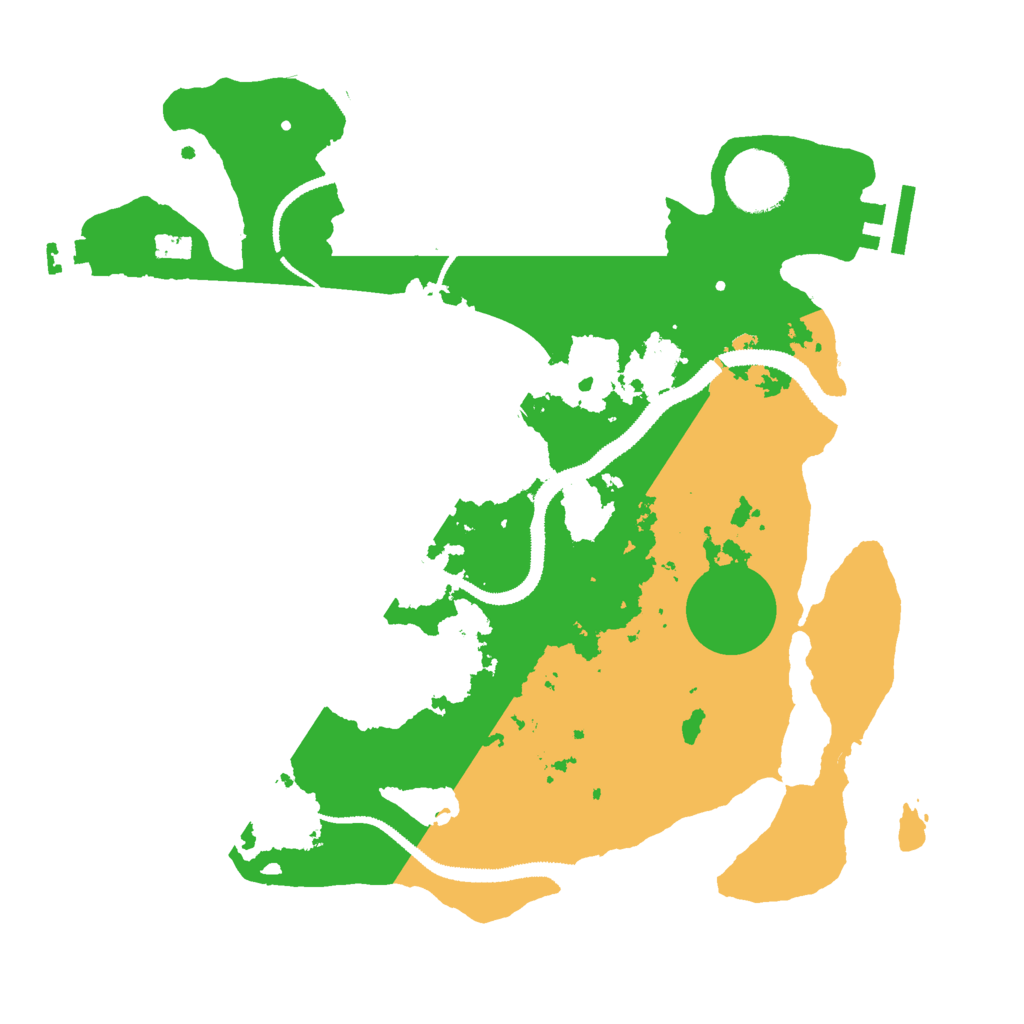 Biome Rust Map: Procedural Map, Size: 3000, Seed: 5615616