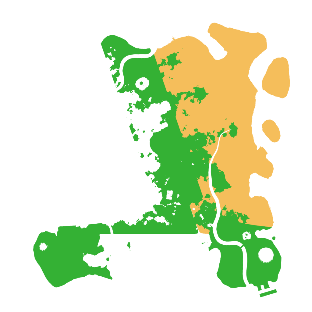 Biome Rust Map: Procedural Map, Size: 3650, Seed: 28973746