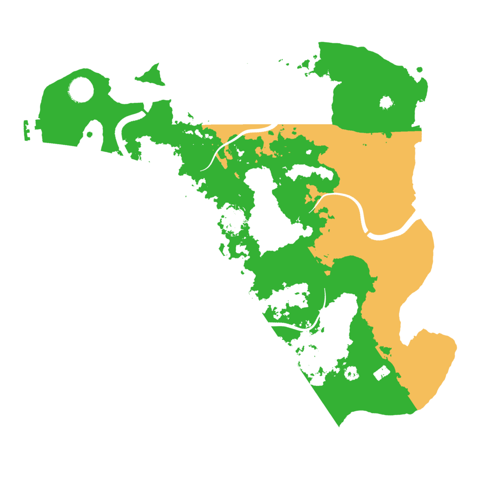 Biome Rust Map: Procedural Map, Size: 3500, Seed: 962505763