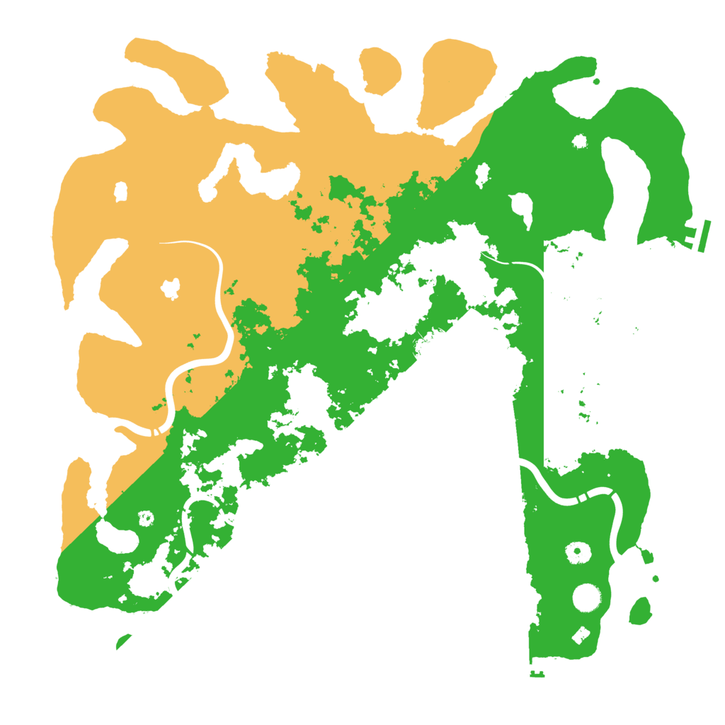 Biome Rust Map: Procedural Map, Size: 4500, Seed: 1129259050