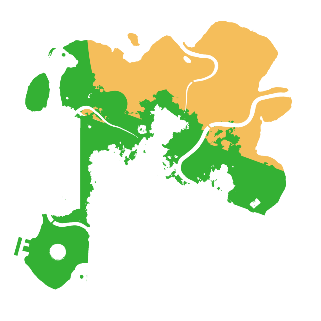 Biome Rust Map: Procedural Map, Size: 3500, Seed: 952027052