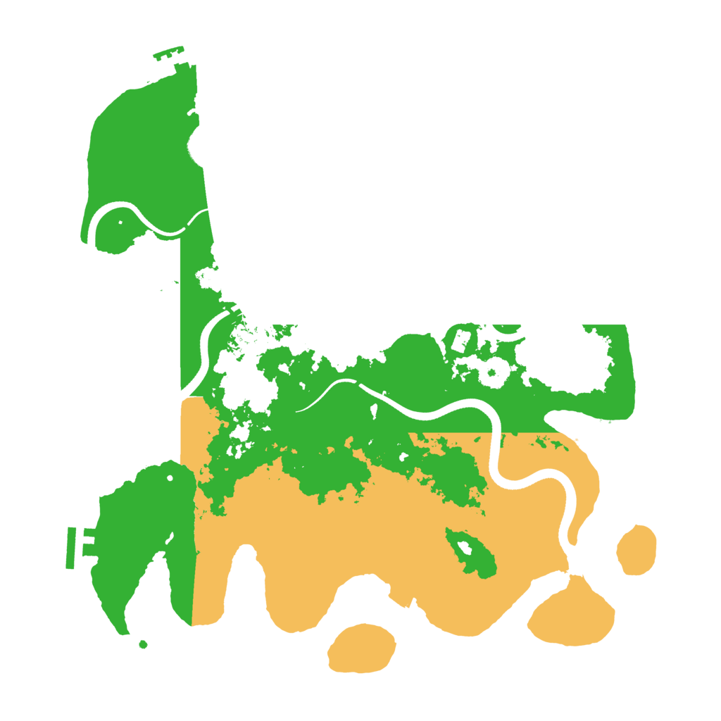 Biome Rust Map: Procedural Map, Size: 3500, Seed: 1160830134