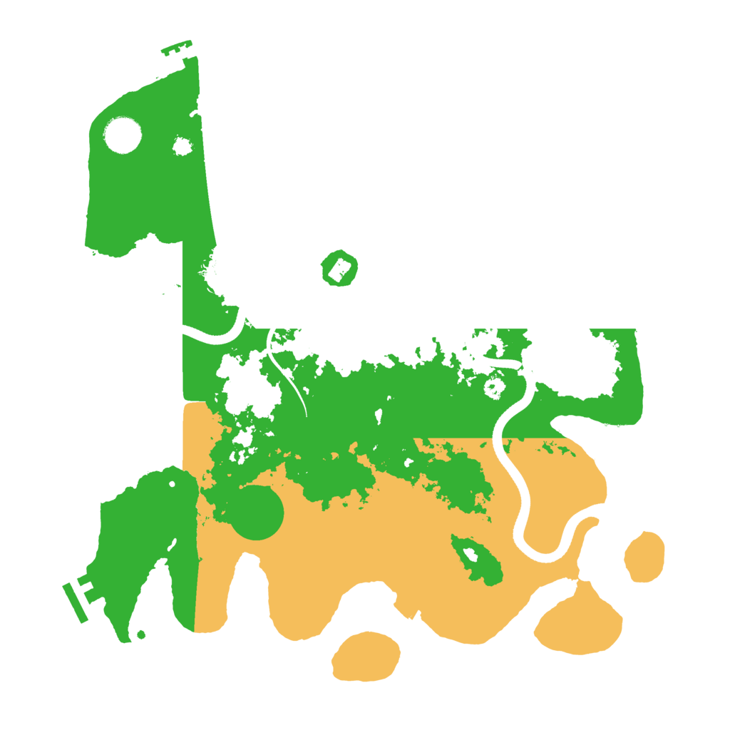 Biome Rust Map: Procedural Map, Size: 3500, Seed: 1160830134