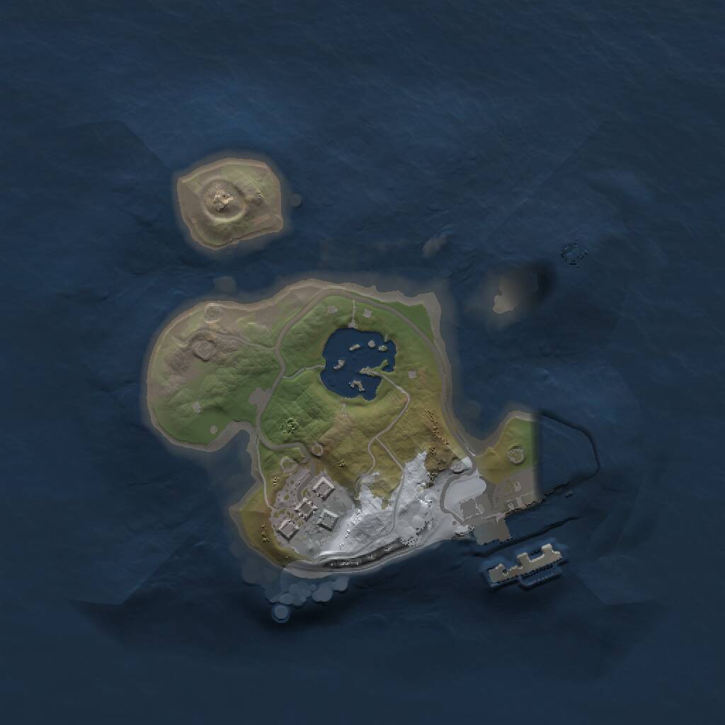 Rust Map: Procedural Map, Size: 1500, Seed: 531719642, 4 Monuments