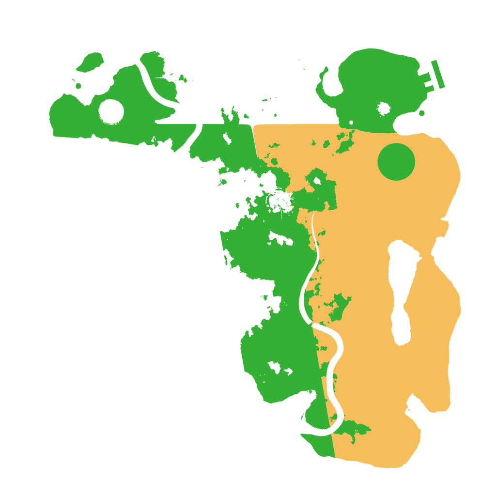 Biome Rust Map: Procedural Map, Size: 3500, Seed: 1735145600