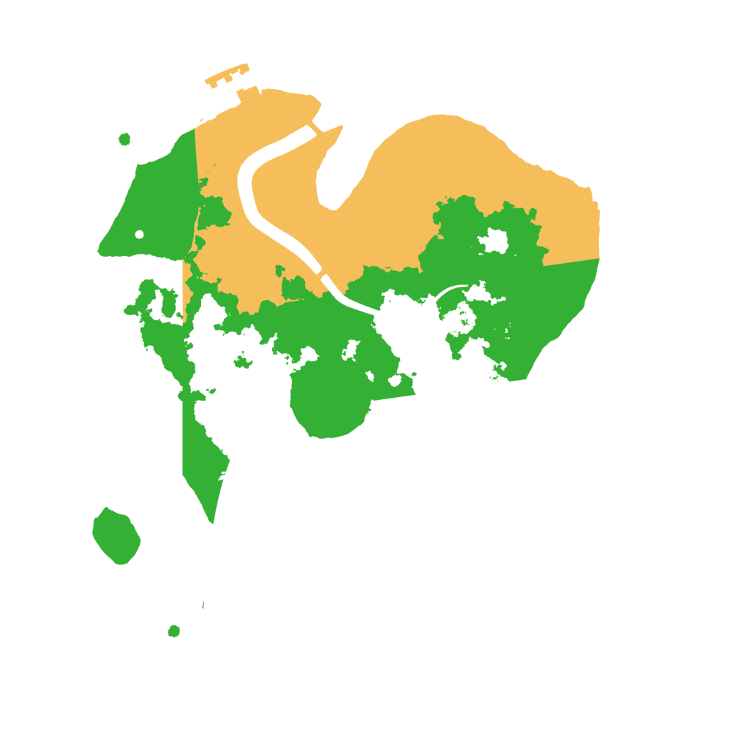 Biome Rust Map: Procedural Map, Size: 2450, Seed: 50000