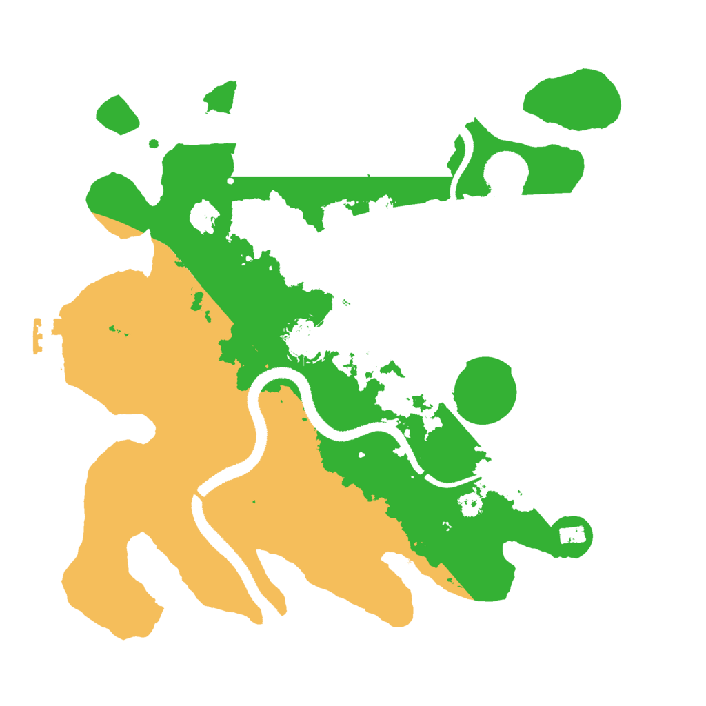 Biome Rust Map: Procedural Map, Size: 3000, Seed: 814555571